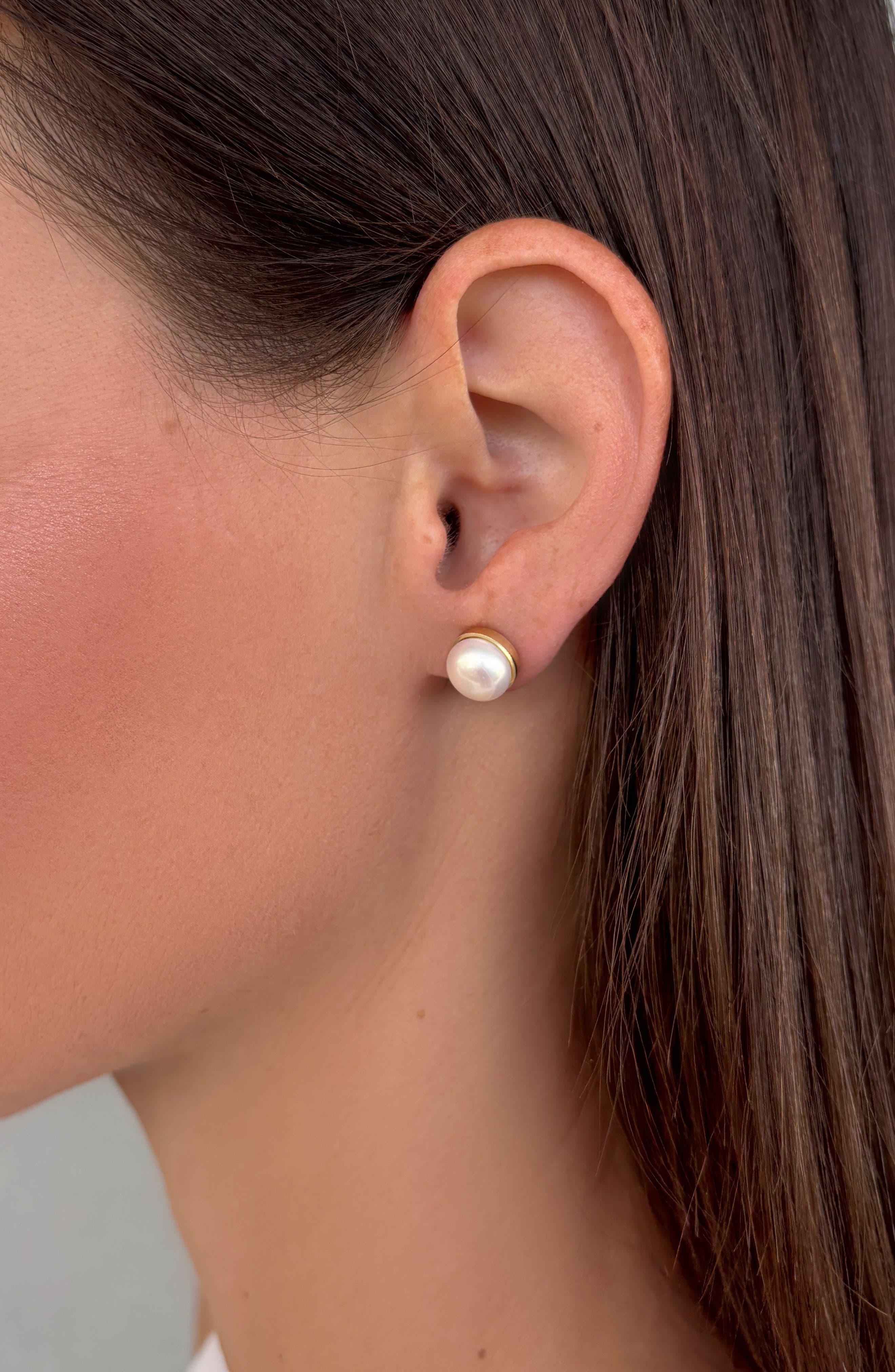 Adornia Freshwater Pearl Stud Earrings