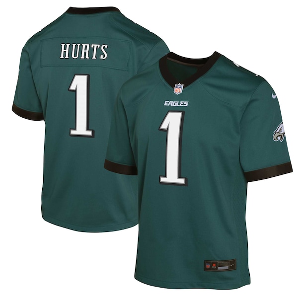 Jalen Hurts Philadelphia Eagles Nike Youth Game Jersey - Midnight Green
