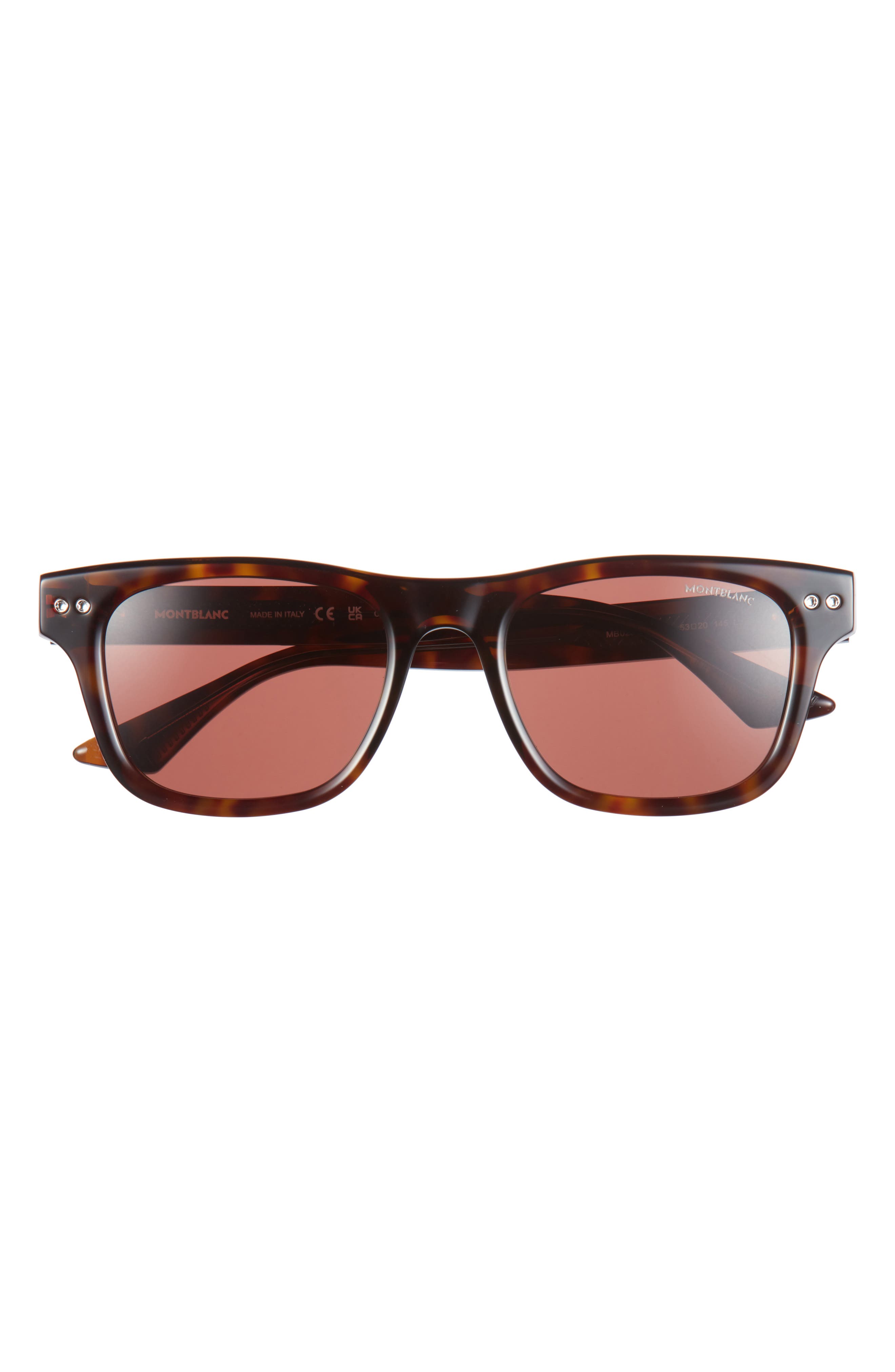 Montblanc 53mm Square Sunglasses