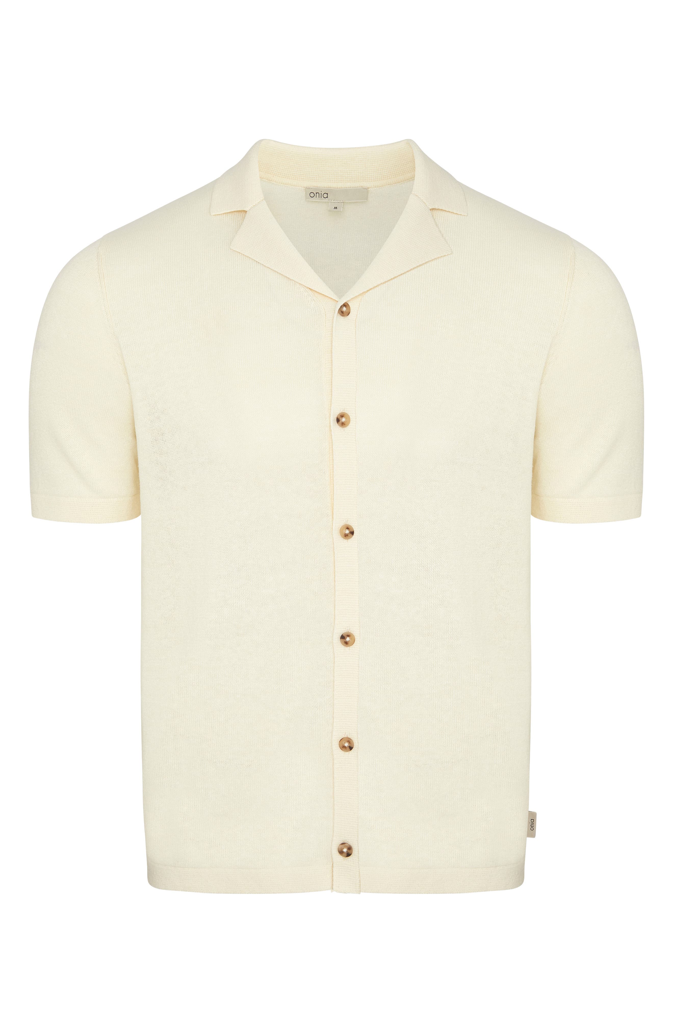 Onia Cotton Linen Blend Camp Sweater