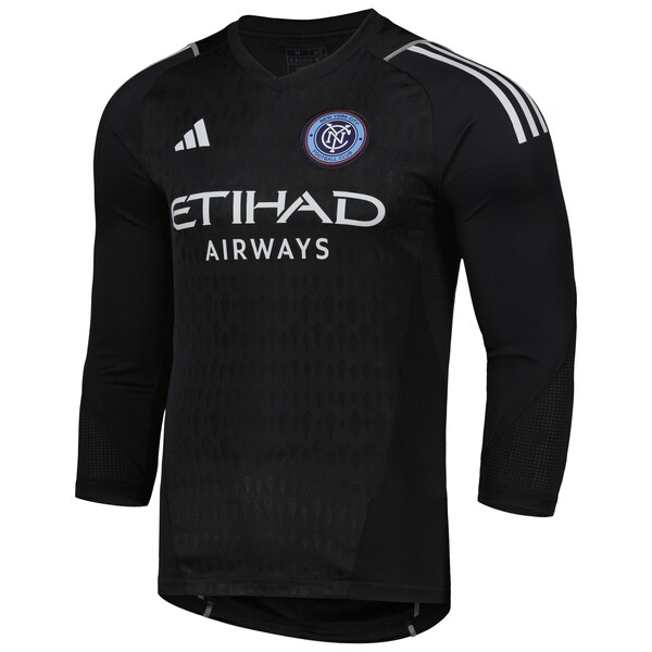 New York City FC adidas 2024 Goalkeeper Long Sleeve Replica Jersey - Black