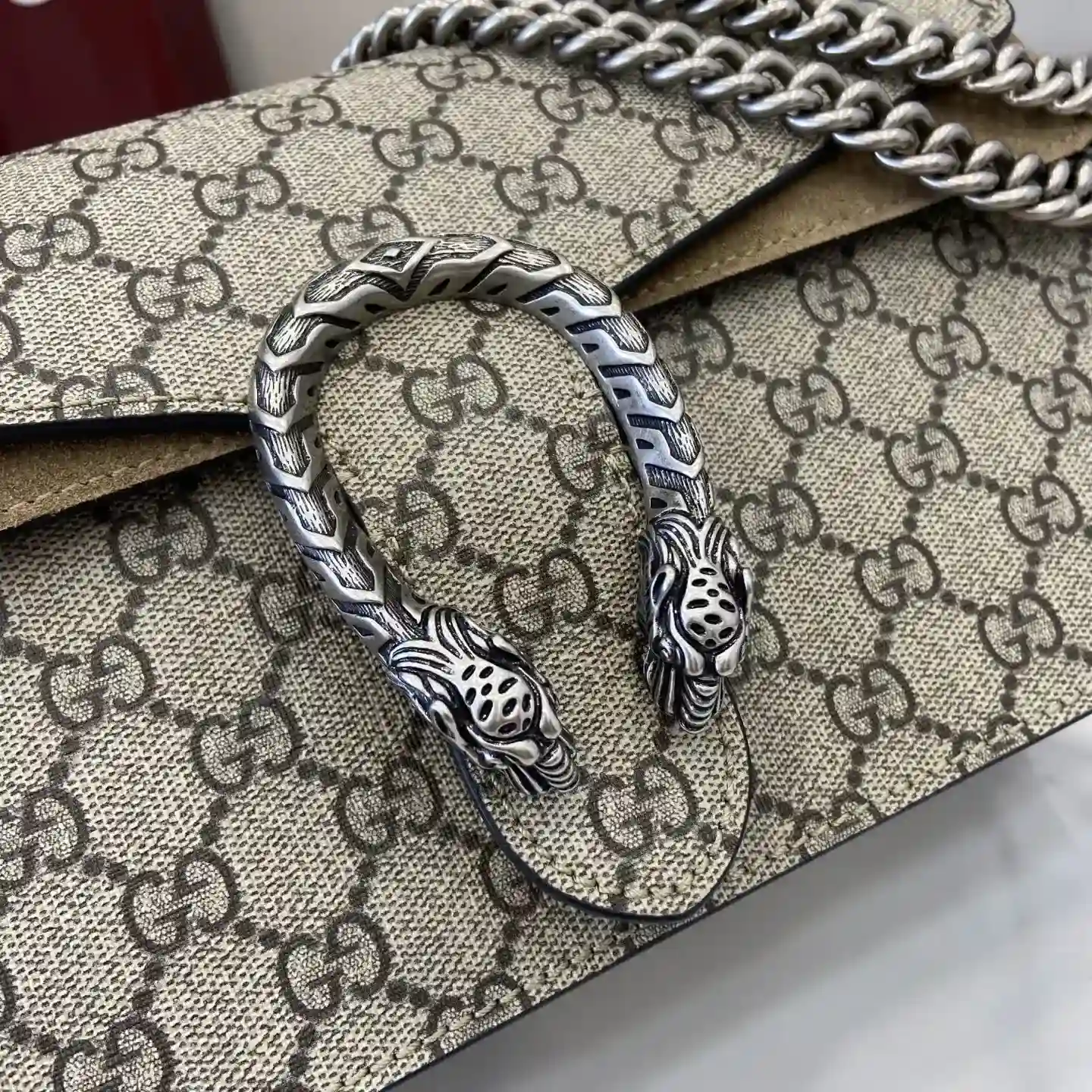 Gucci Canvas and Suede Shoulder Bag product photo from LabelPicks