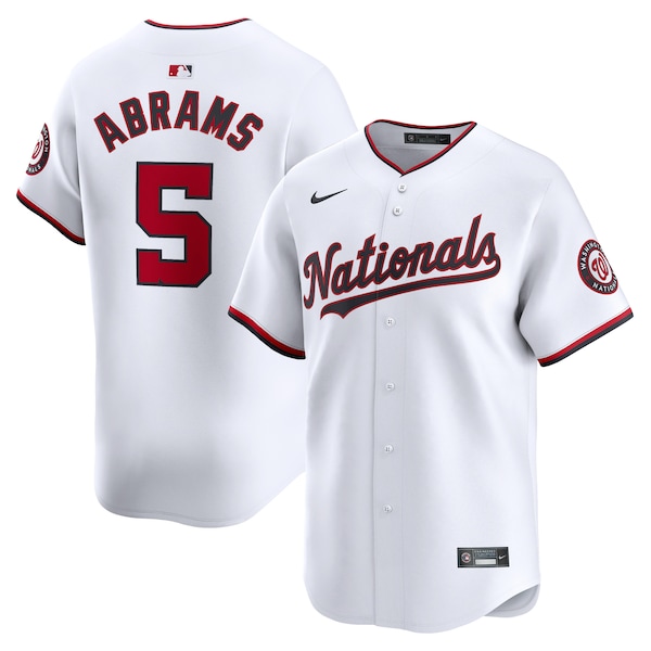 CJ Abrams Washington Nationals Nike Youth Home Limited Player Jersey - White