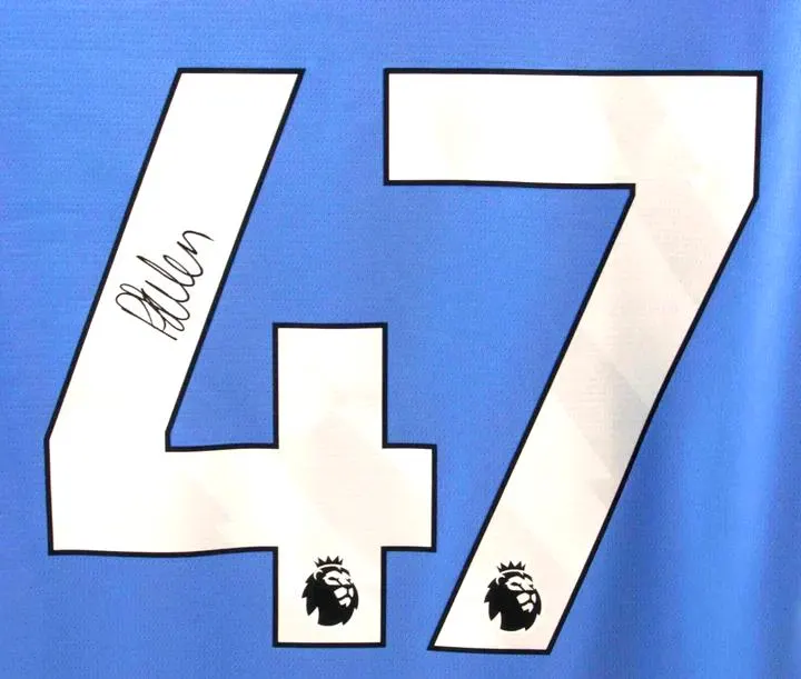 Phil Foden SIGNED Man City 25/26 Home Jersey/Shirt - COA - 2025