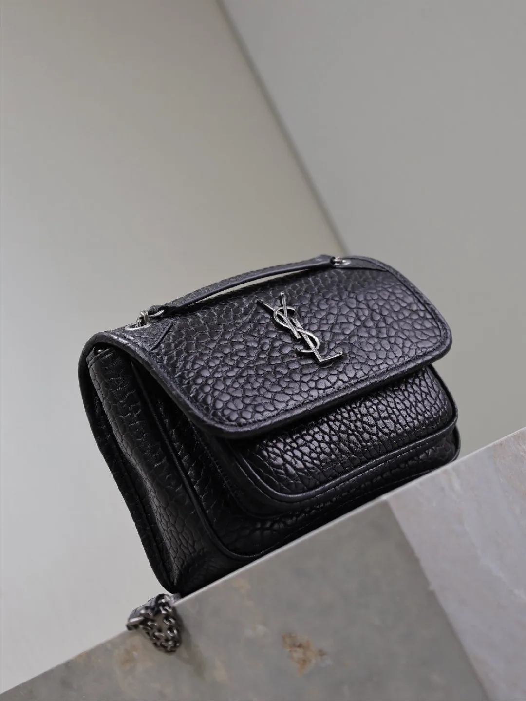 Saint Laurent Black Niki Lambskin Shoulder Bag product photo from LabelPicks