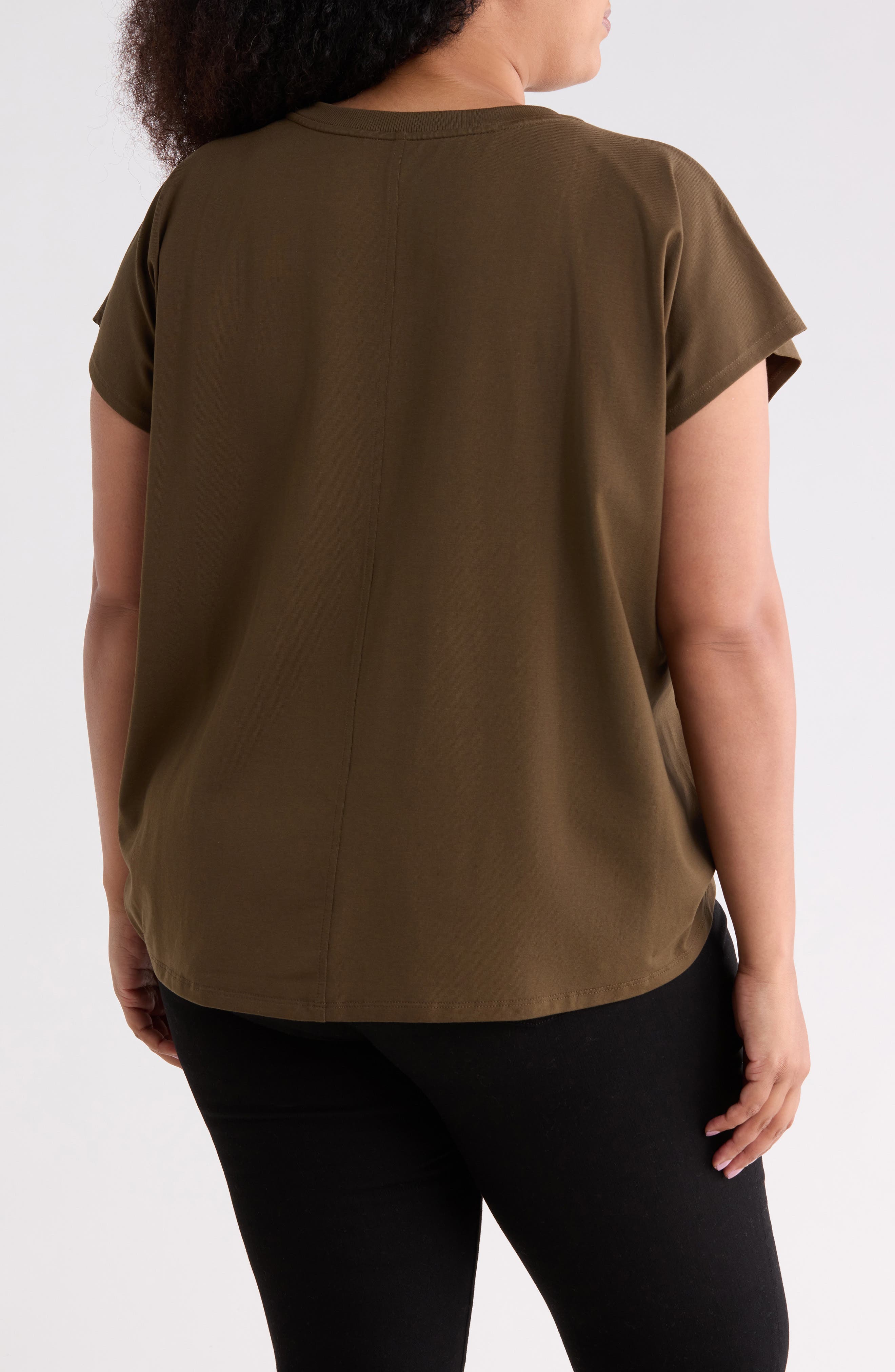 Eileen Fisher Crewneck Short Sleeve Box Top