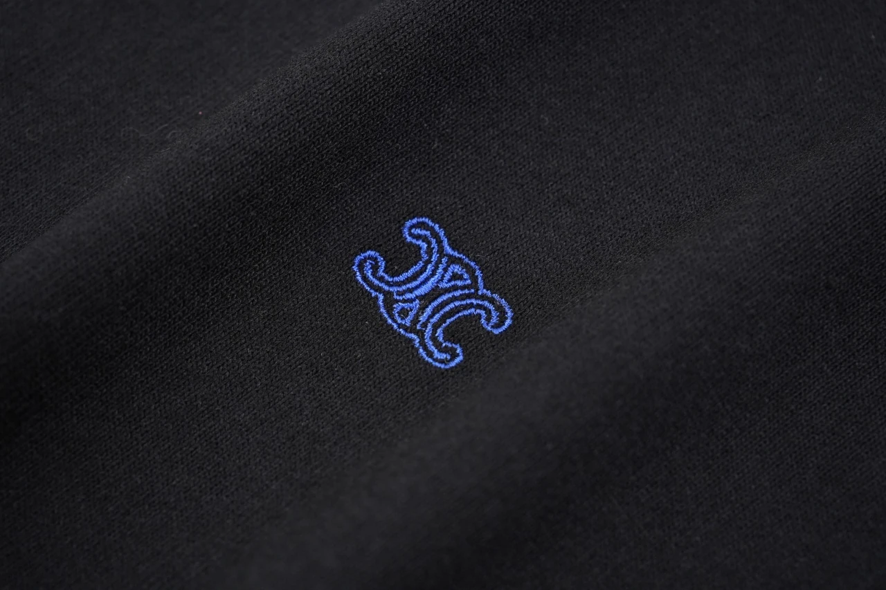 CELINE Black Blue Mini Logo T-Shirt product photo from LabelPicks