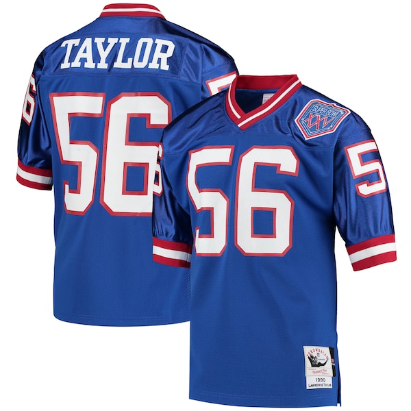 Lawrence Taylor New York Giants 1990 Authentic Throwback Retired Player Jersey - Royal