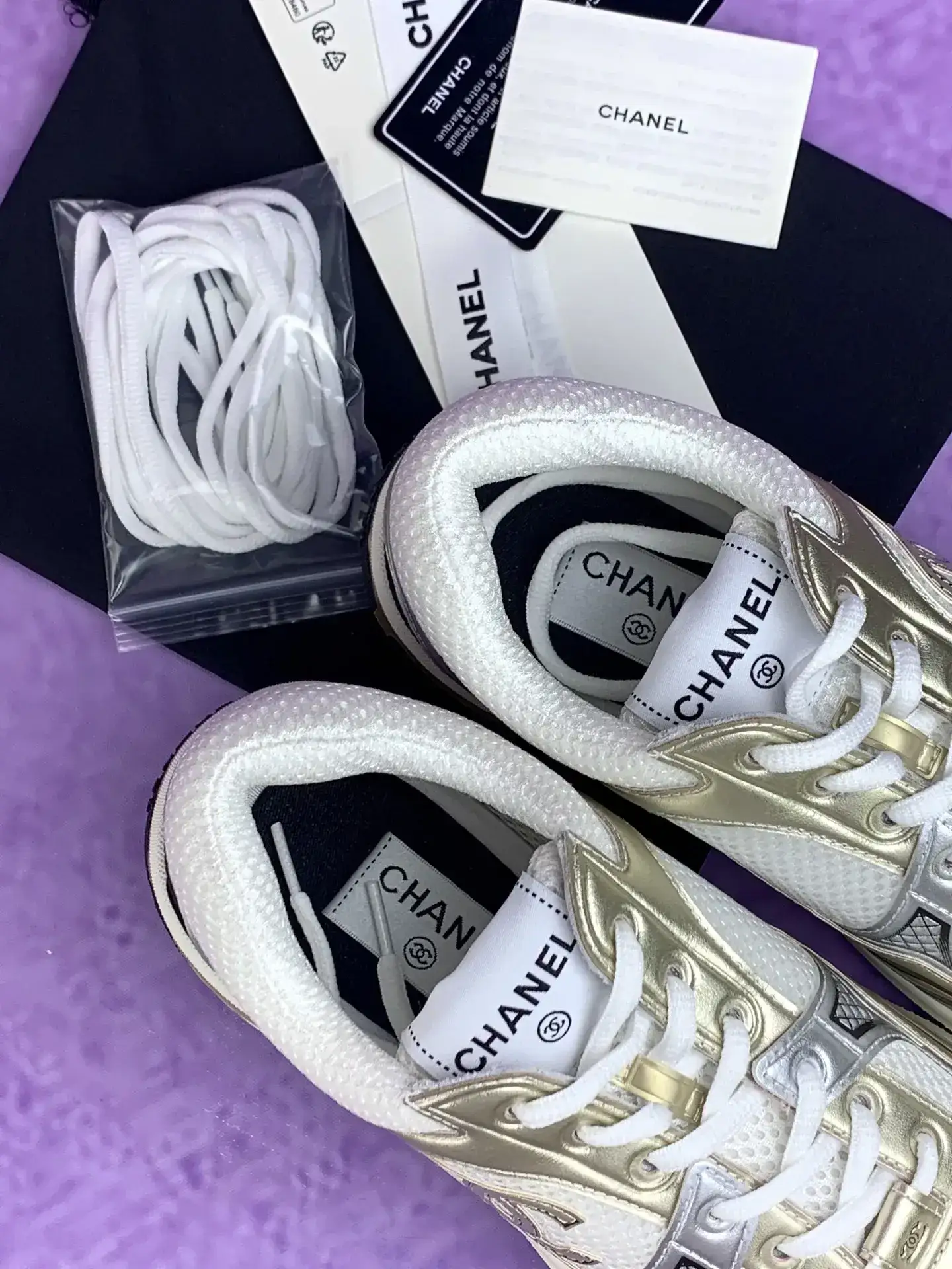 CHANEL Sneakers Fabric & Laminated product photo from LabelPicks