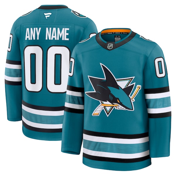 San Jose Sharks  Home Premium Custom Jersey - Teal