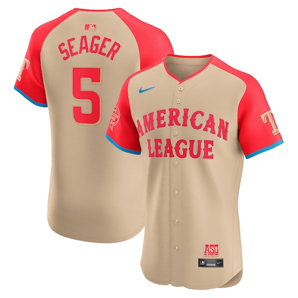 Corey Seager American League Nike 2024 MLB All-Star Game Elite Player Jersey - Cream
