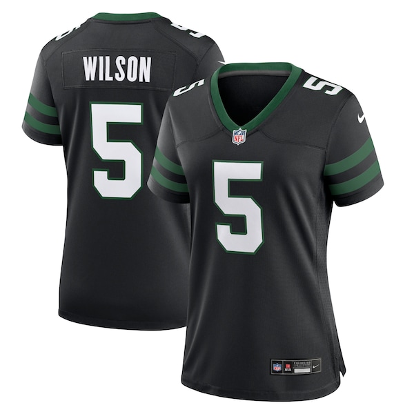 Garrett Wilson New York Jets Nike Women's Alternate Game Jersey - Legacy Black/Green/White