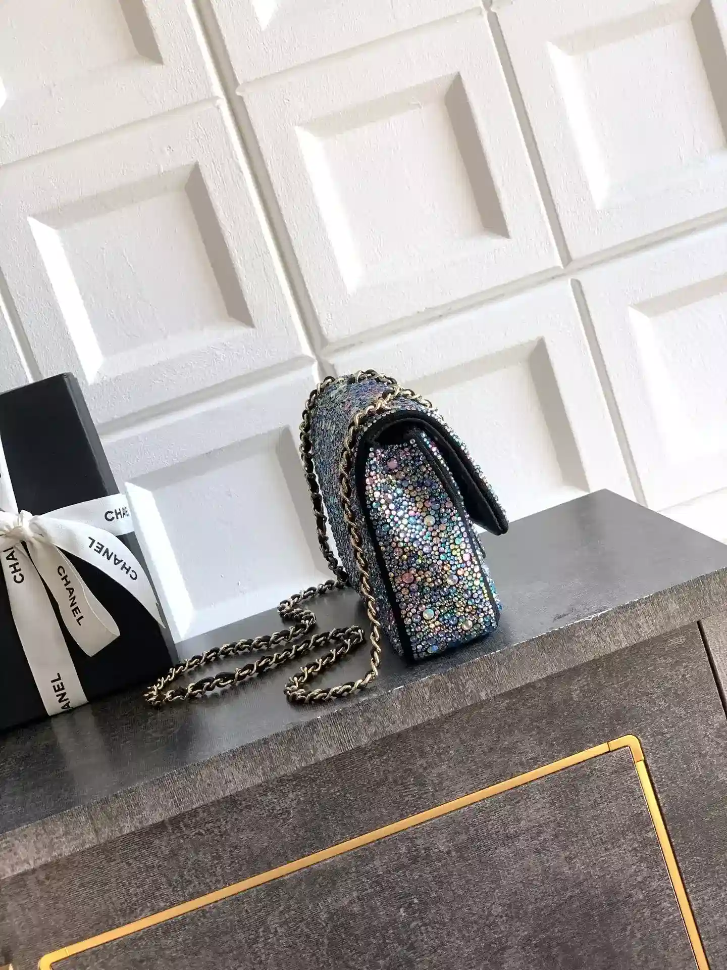 Chanel Black Classic Flap Crystal Shoulder Bag product photo from LabelPicks