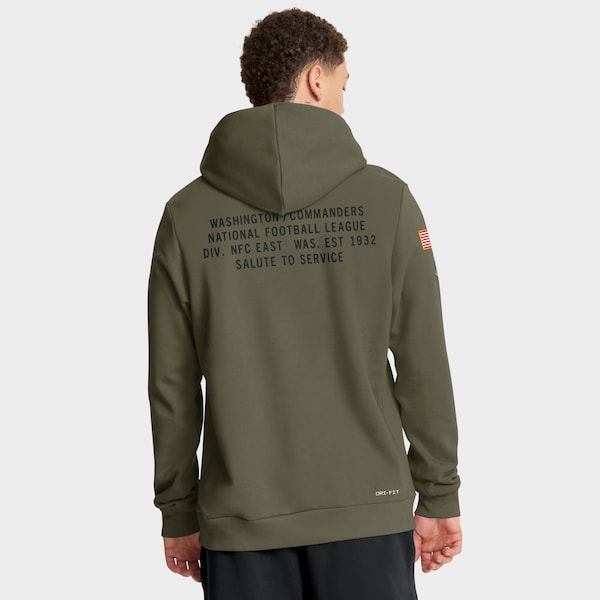Washington Commanders Nike 2025 Salute to Service Sideline Standard Issue Dri-FIT Hoodie - Olive
