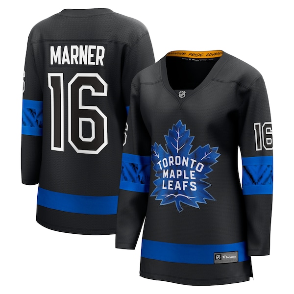 Mitchell Marner Toronto Maple Leafs  Women's Alternate Premier Breakaway Reversible Player Jersey - Black/Blue
