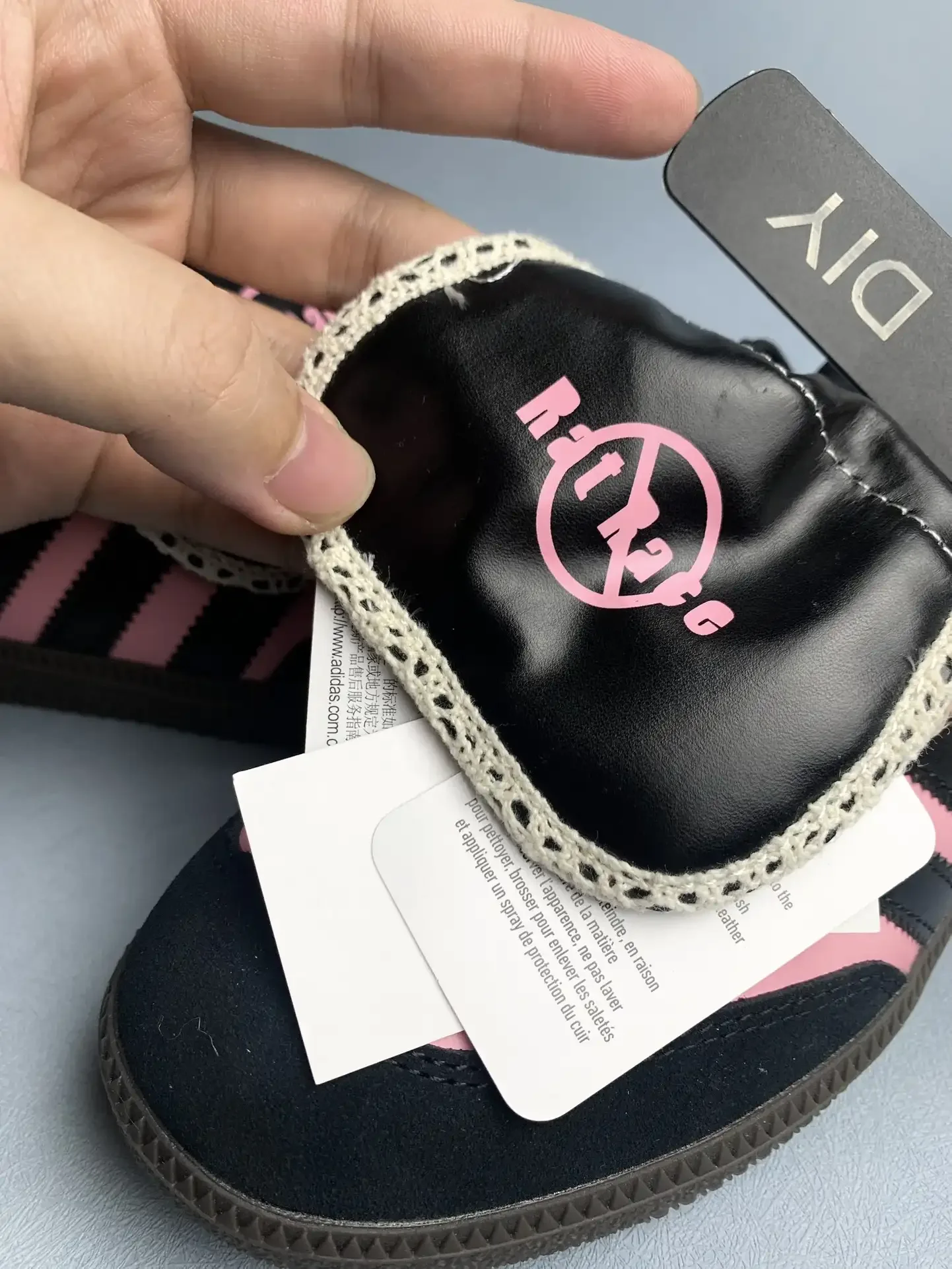 adidas Samba OG Black Pink Custom Shoes product photo from LabelPicks