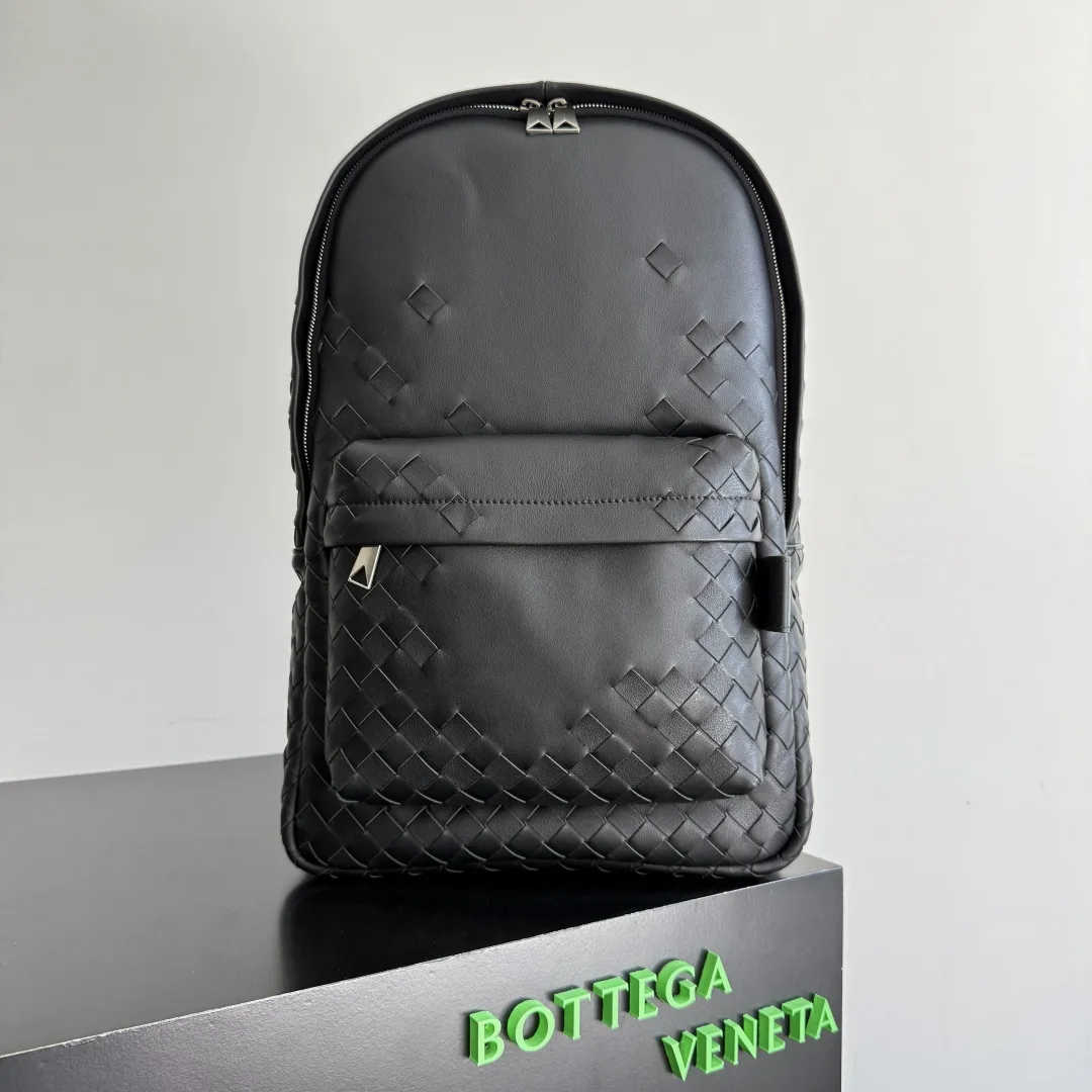 Bottega Veneta Intrecciato Woven Leather Backpack product photo from LabelPicks