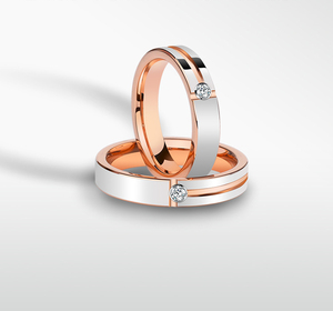 Couple ring man and woman wedding pair ring diamond wedding anniversary gift