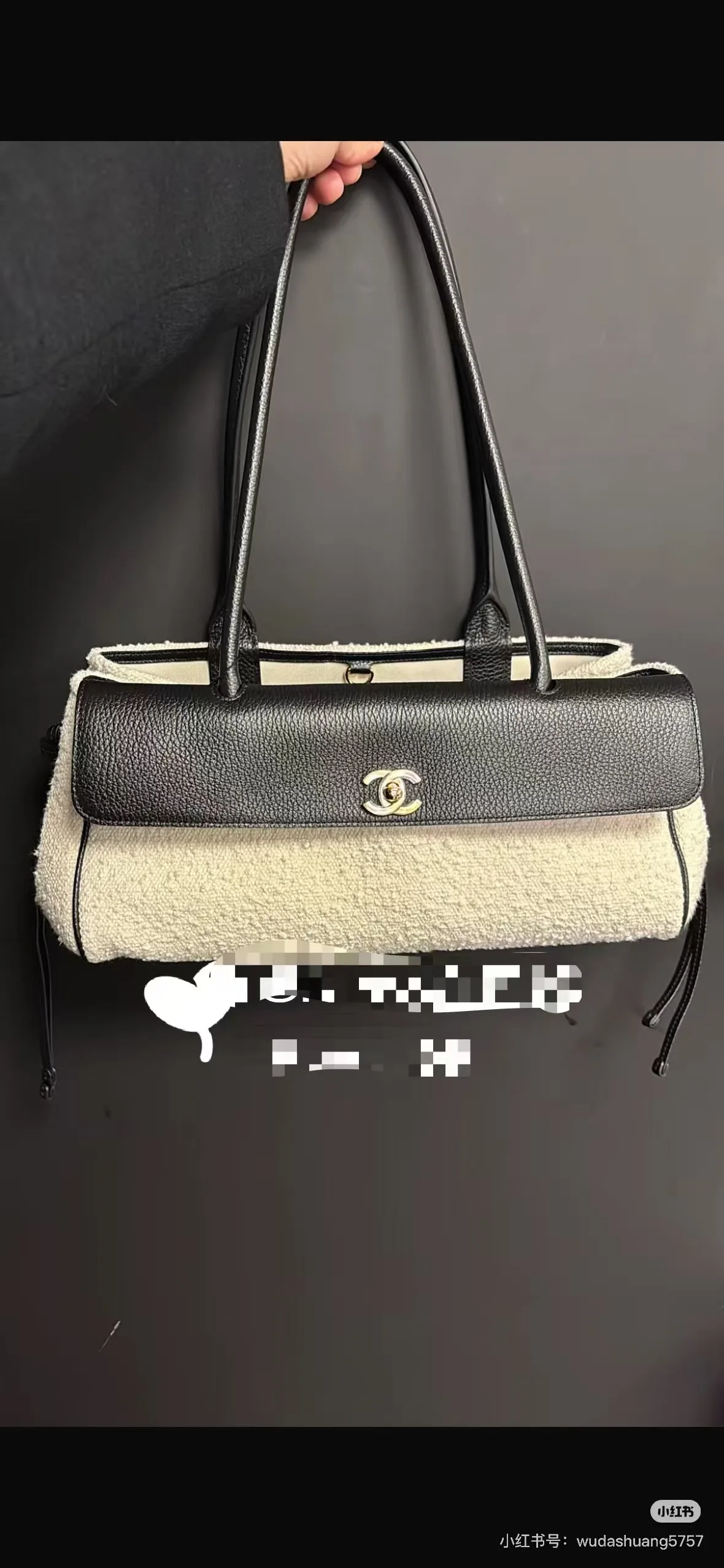 Chanel Black Grained Leather Tote Bag product photo from LabelPicks