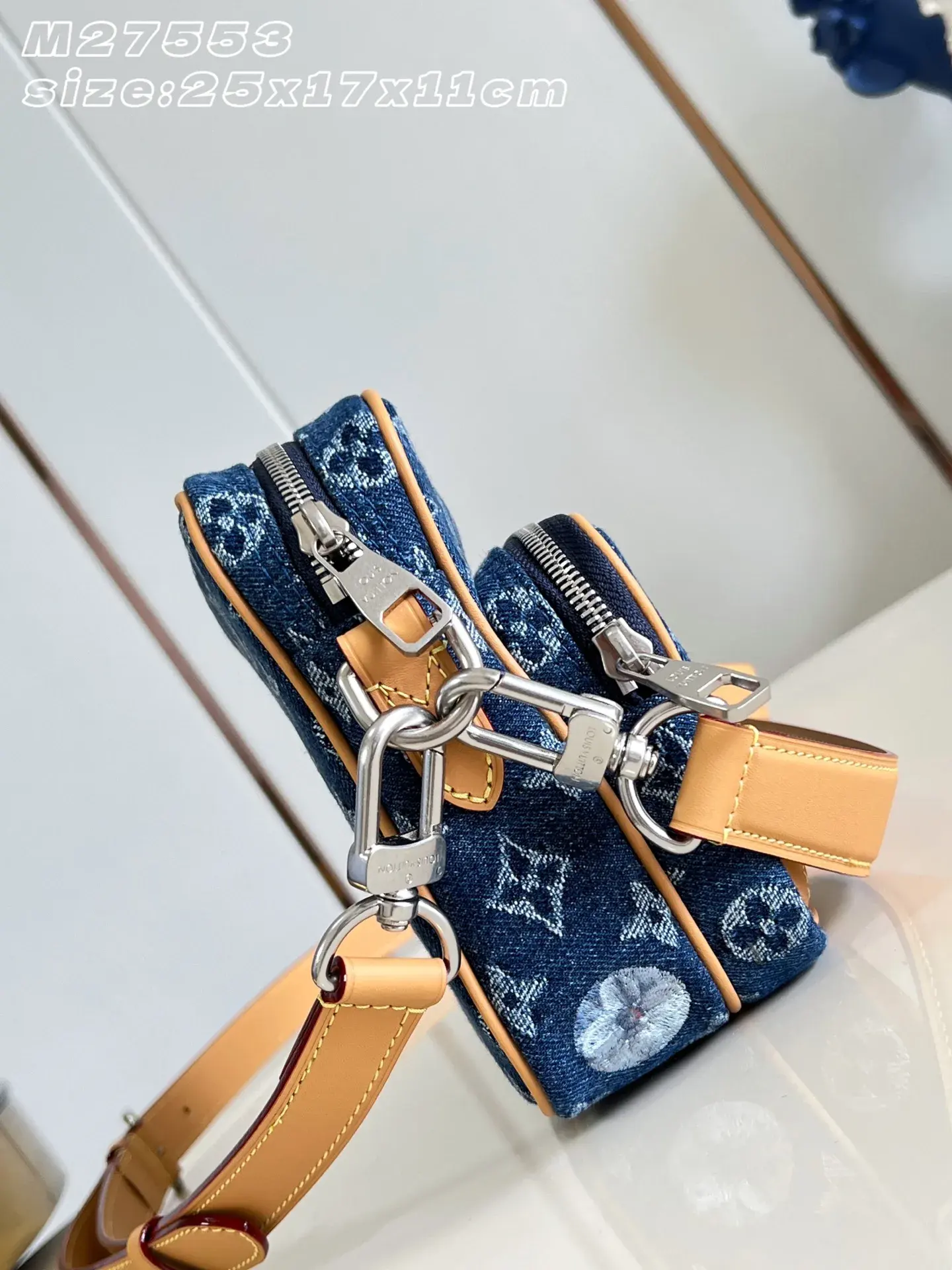 Louis Vuitton Red Denim Crossbody Bag product photo from LabelPicks