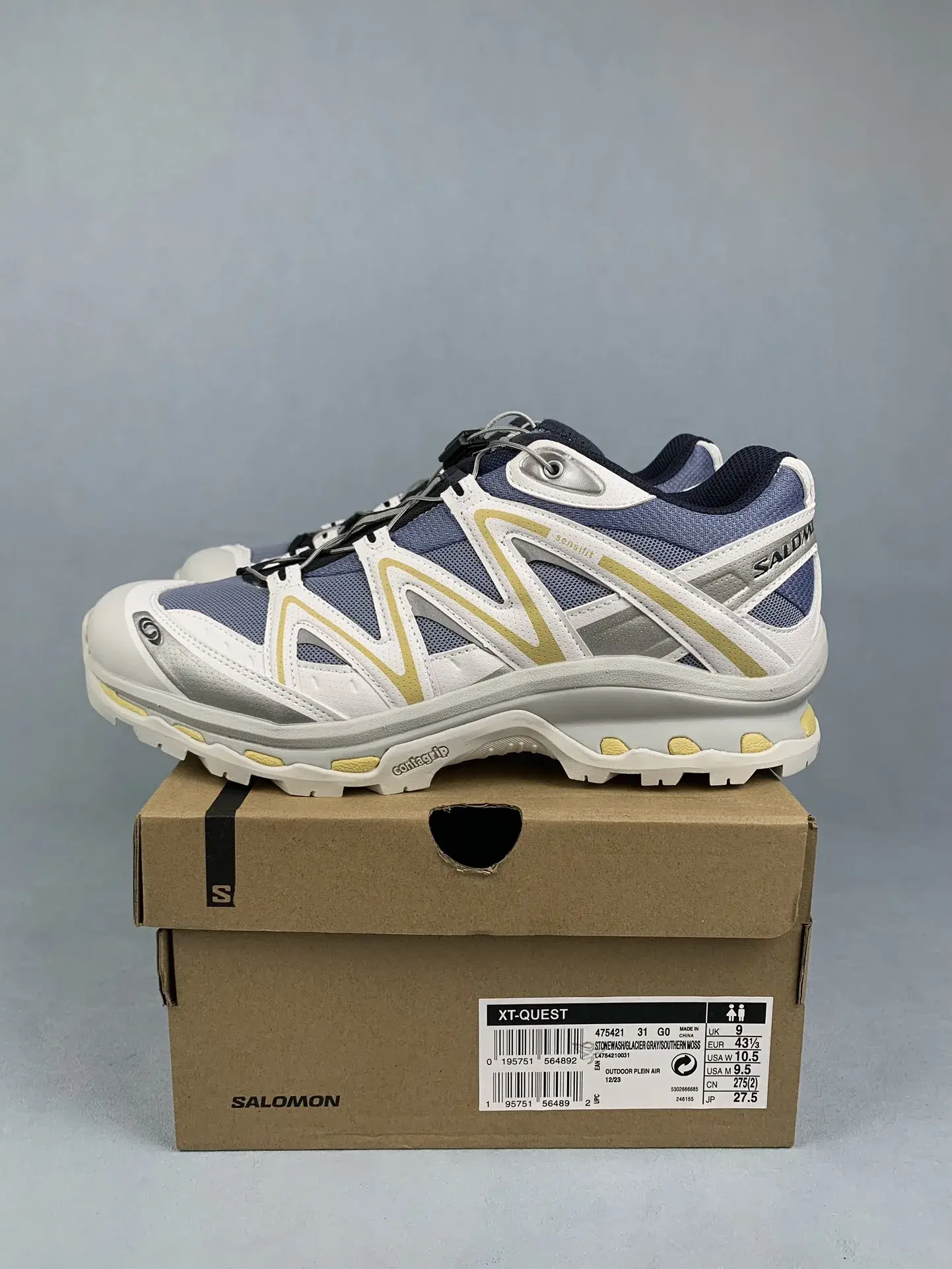 Salomon XT-Quest “White Blue” Shoes product photo from LabelPicks