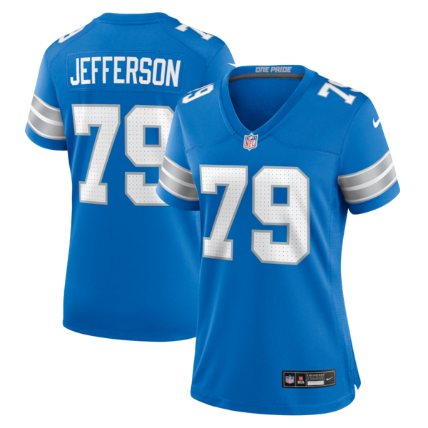 Quinton Jefferson Detroit Lions Nike Women's Team Game Jersey -  Blue