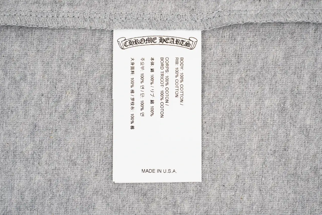 Chrome Hearts Grey Flocked Cross Three Quarter Sleeve T-Shirt product photo from LabelPicks