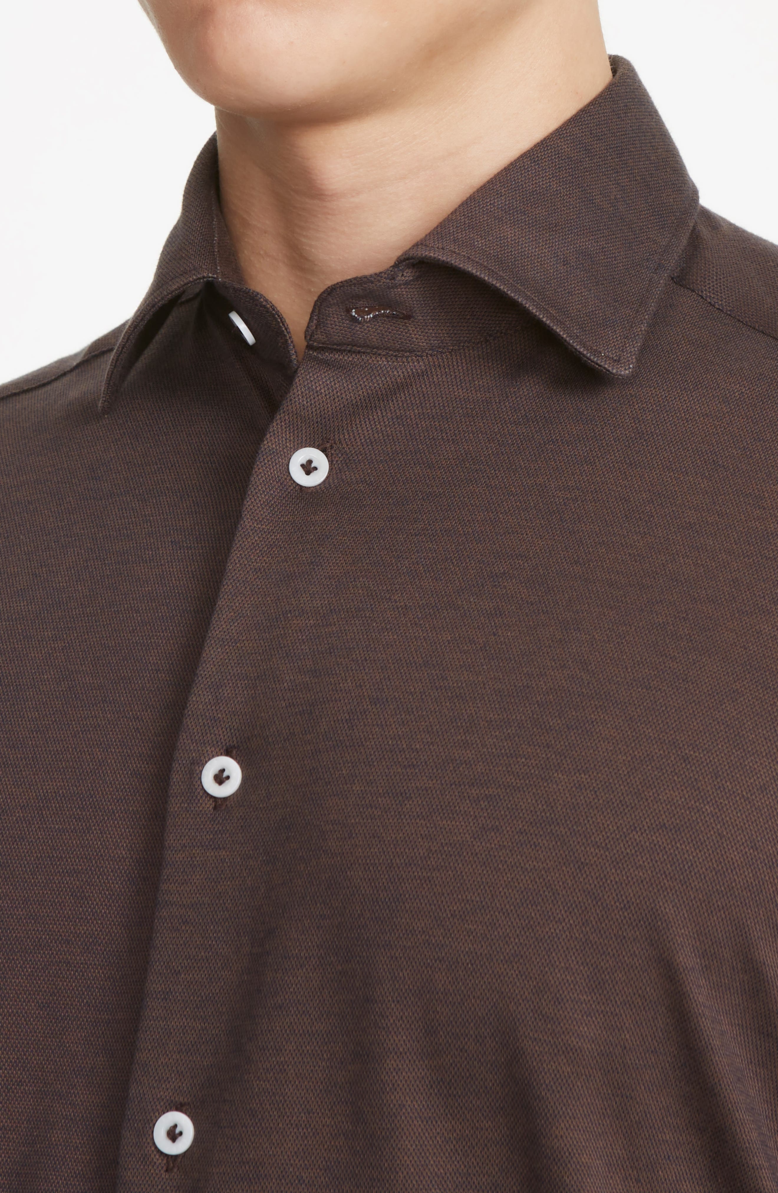 Jack Victor Abbott Knit Button-Up Shirt