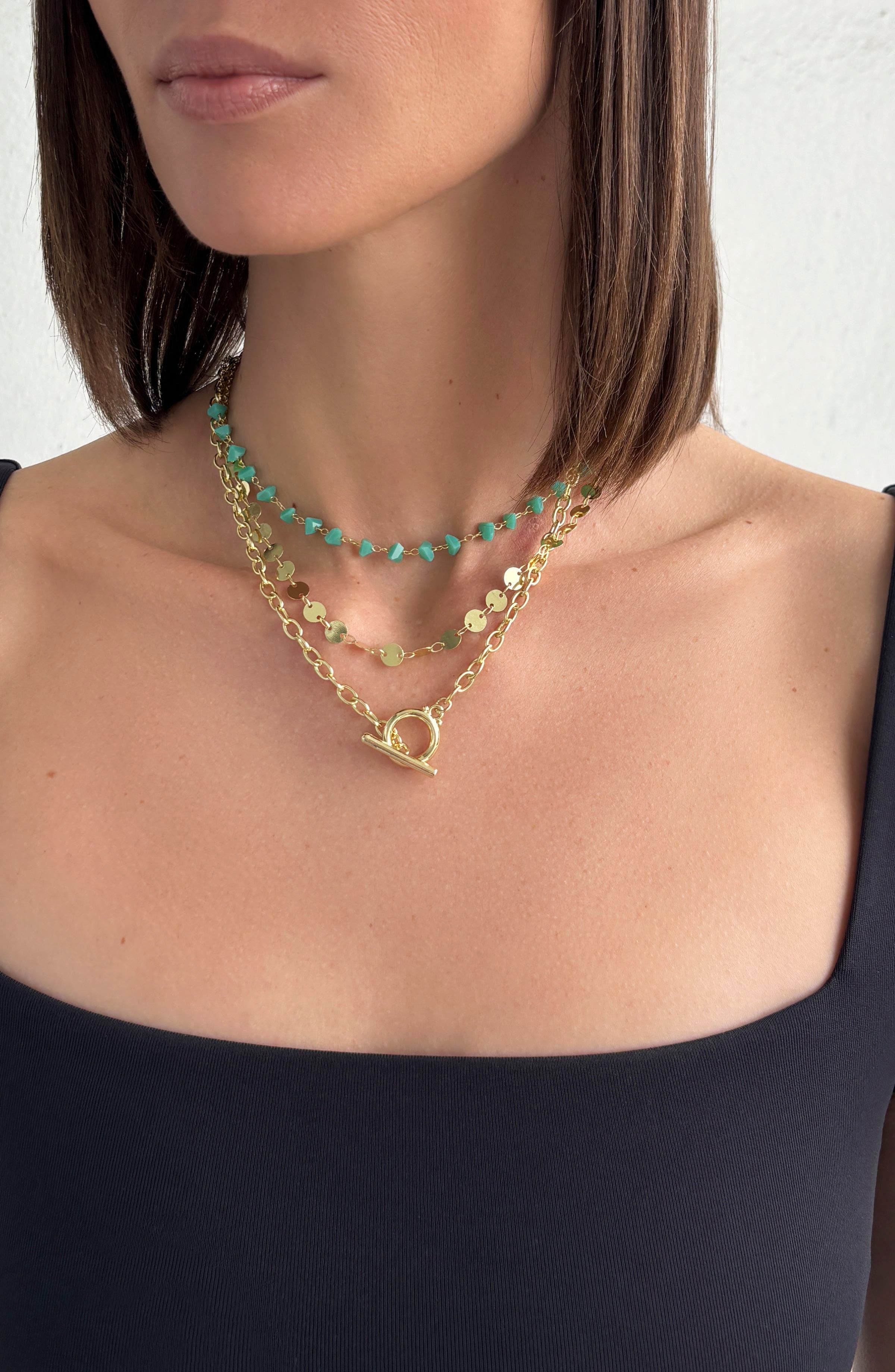 Adornia Set of 3 Chain Necklaces