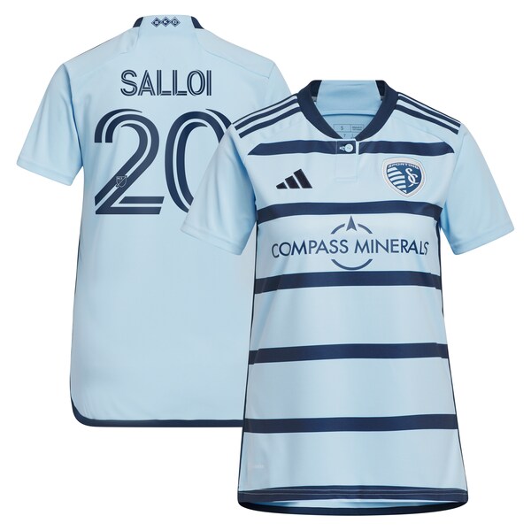 Daniel Salloi Sporting Kansas City adidas Women's 2024 Hoops 4.0 Replica Player Jersey - Light Blue