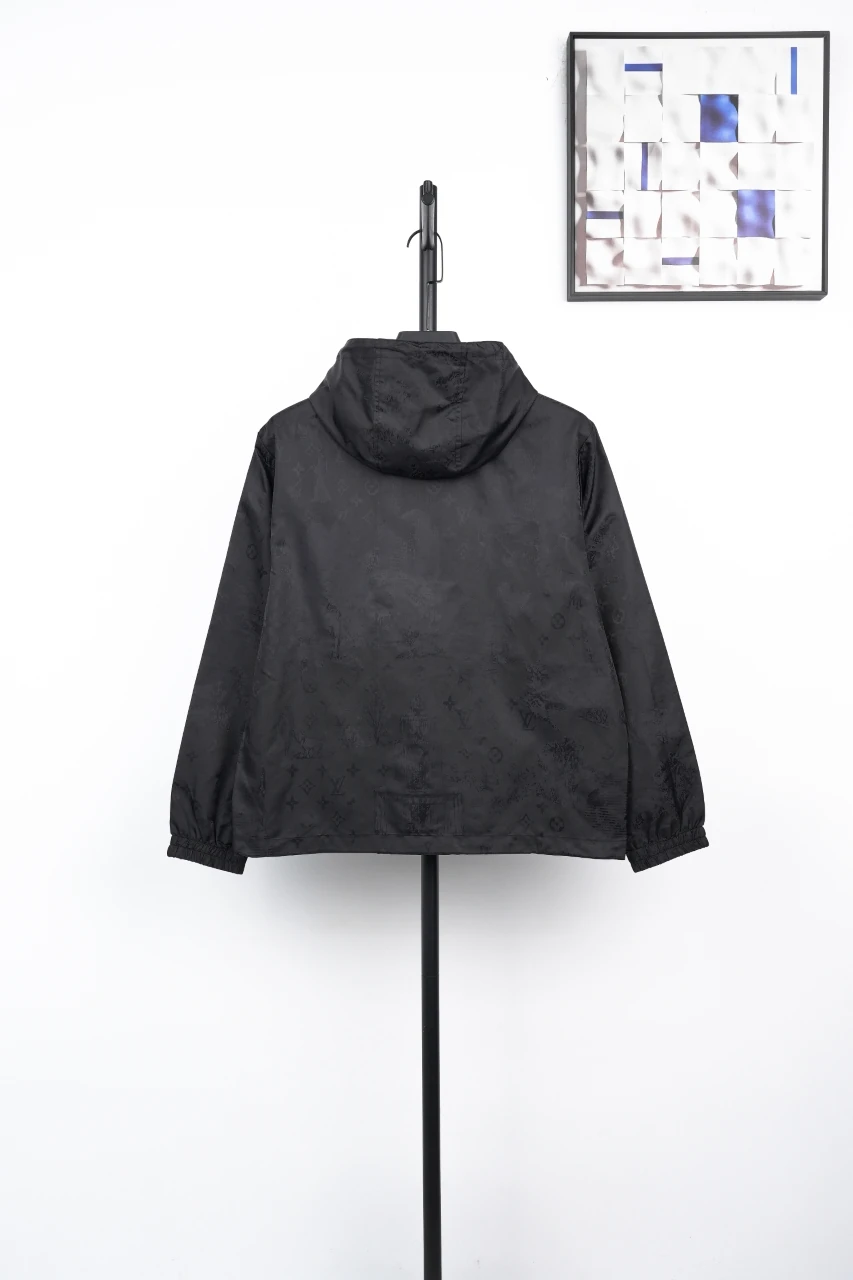 Louis Vuitton Black City Scene Print Hooded Jacket product photo from LabelPicks