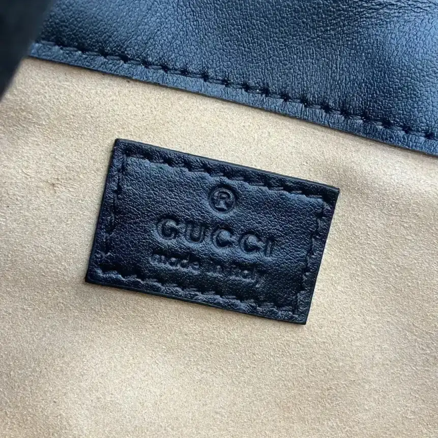 Gucci Marmont Black GG Supreme Canvas Shoulder Bag product photo from LabelPicks
