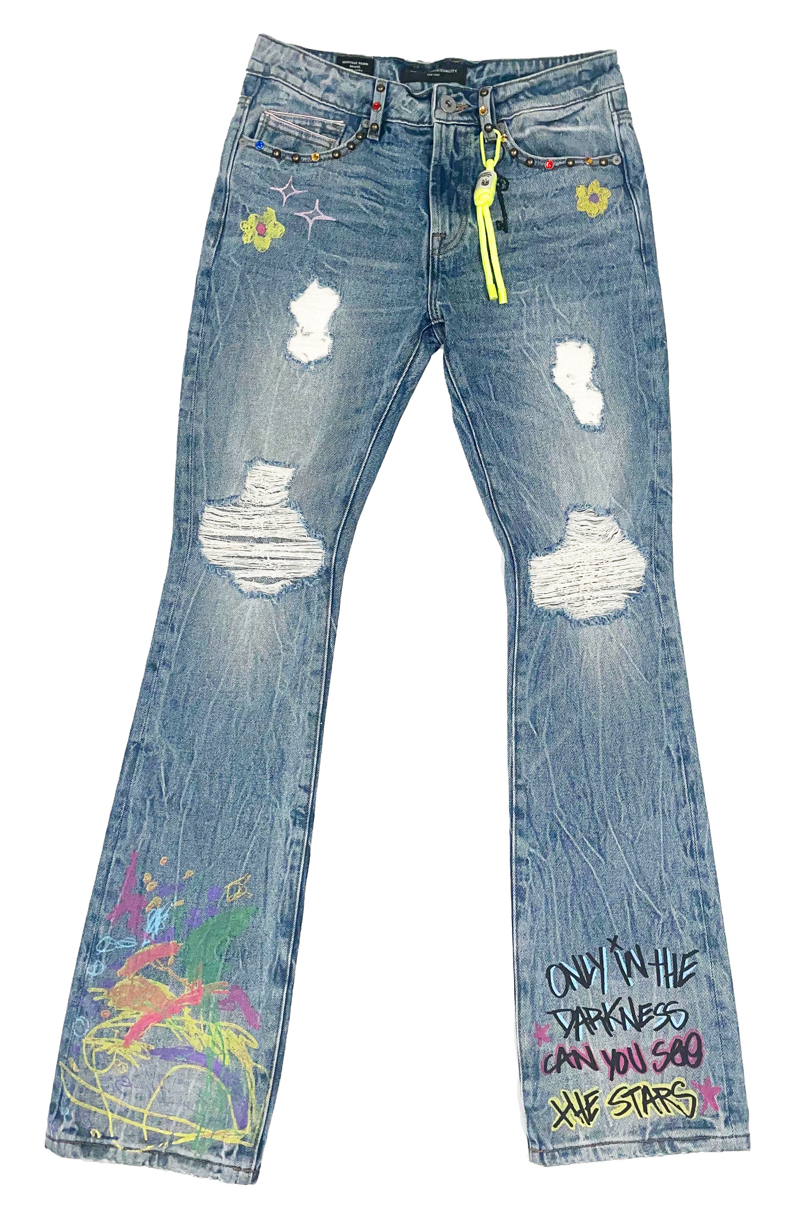 Cult of Individuality Lenny Graffiti Bootcut 603 Jeans