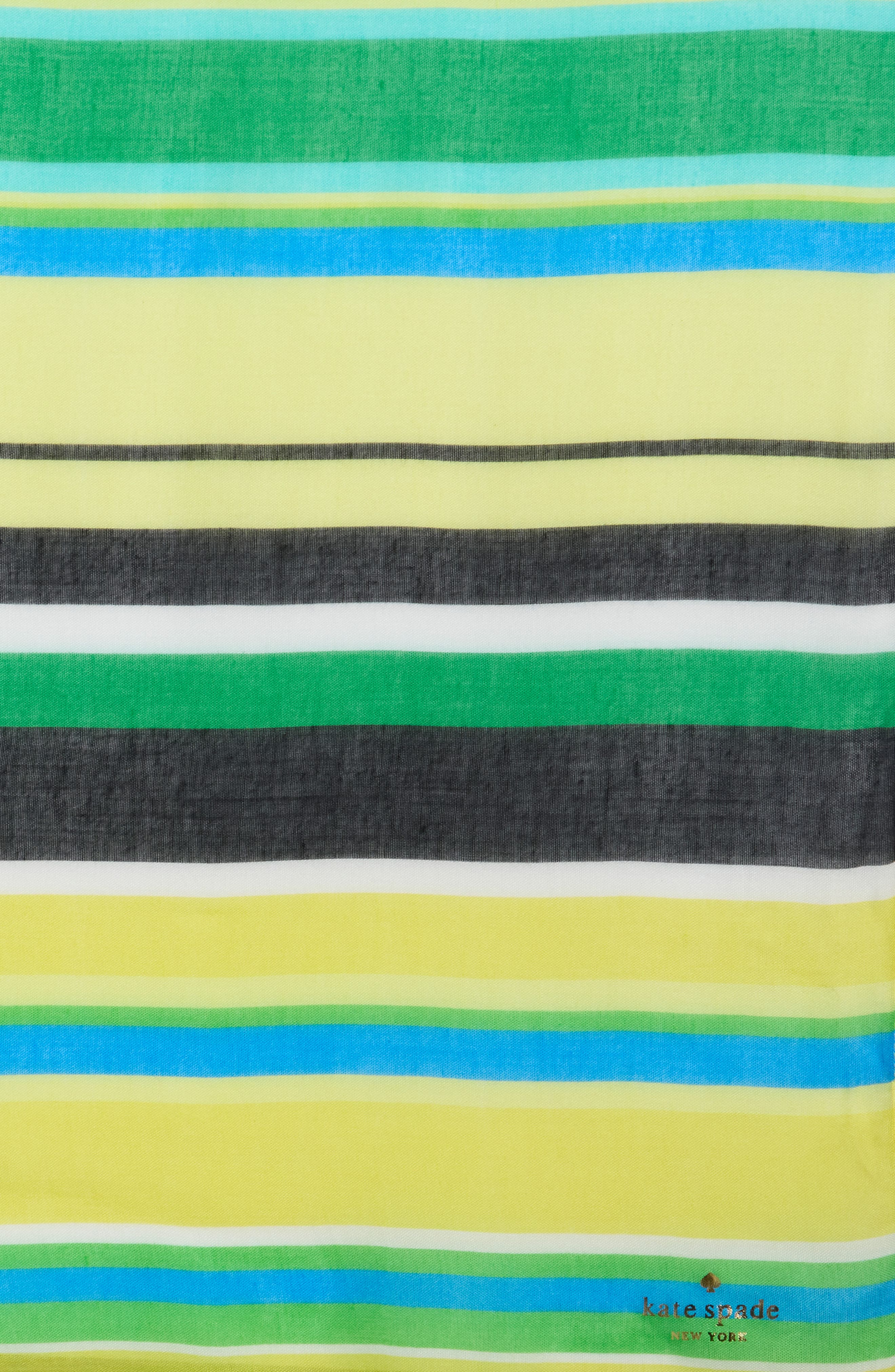 Kate Spade New York springtime stripe oblong scarf