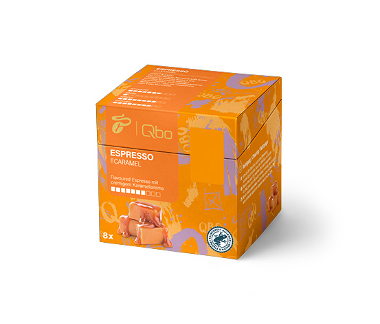Qbo Flavoured Espresso Caramel 8er