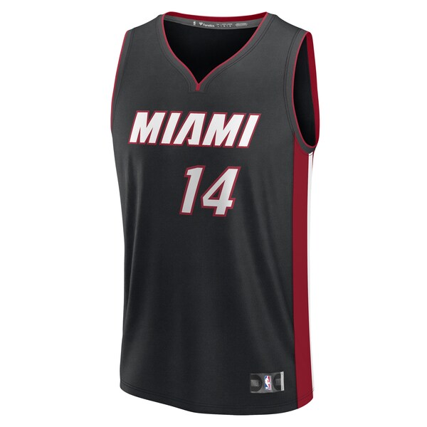 Tyler Herro Miami Heat  Fast Break Replica Player Jersey - Black - Icon Edition