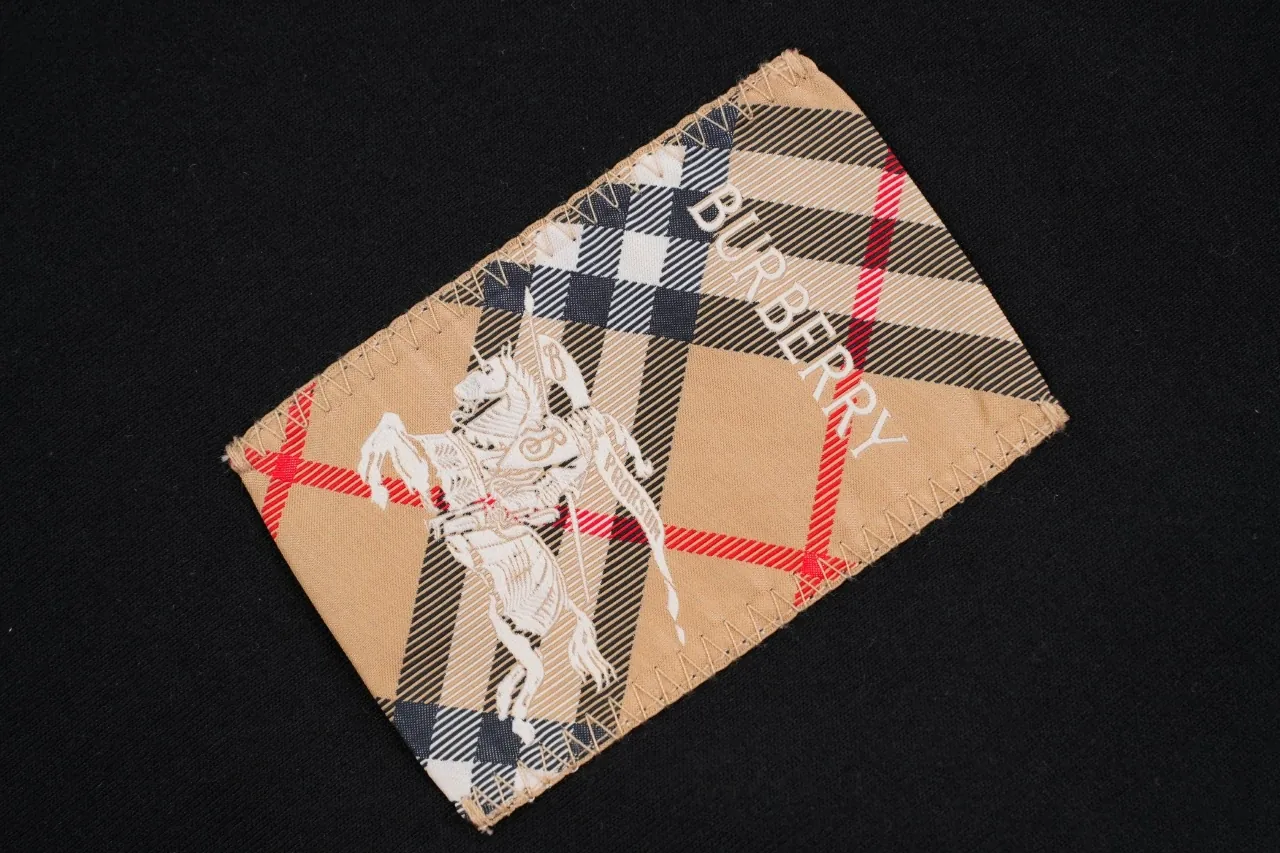 Burberry Black Check Equestrian Knight Patch T-Shirt product photo from LabelPicks