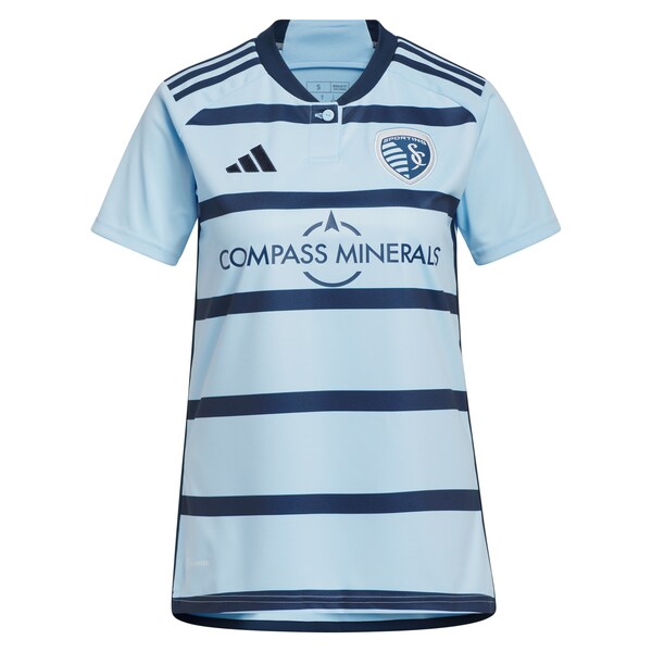 Erik Thommy Sporting Kansas City adidas Women's 2024 Hoops 4.0 Replica Player Jersey – Light Blue