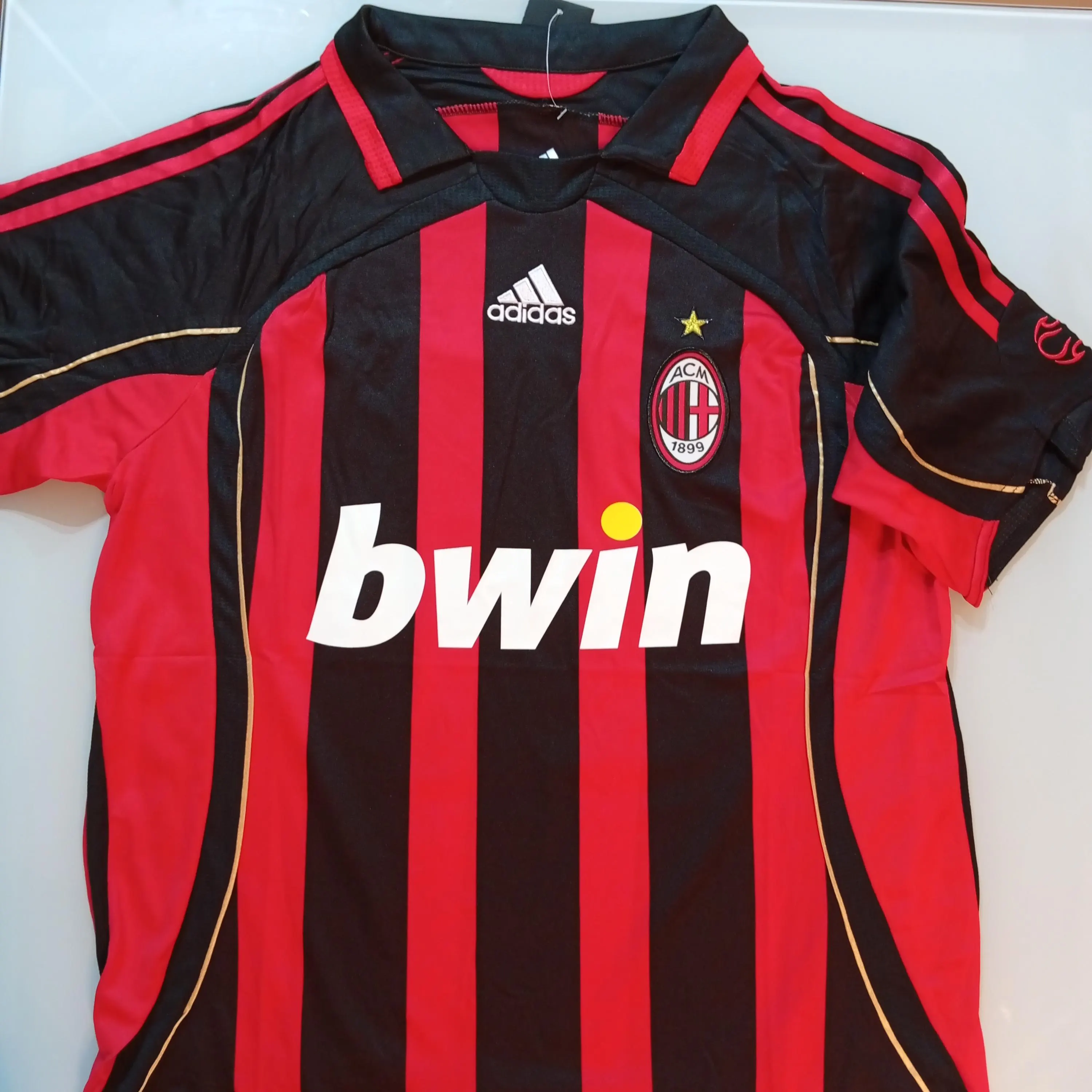 RONALDINHO Signed Autographed AC Milan #99 Soccer Jersey/Football Shirt With COA