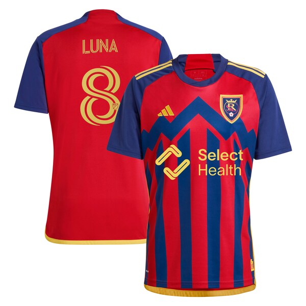 Diego Luna Real Salt Lake adidas 2024 Peak Utah Replica Player Jersey – Red
