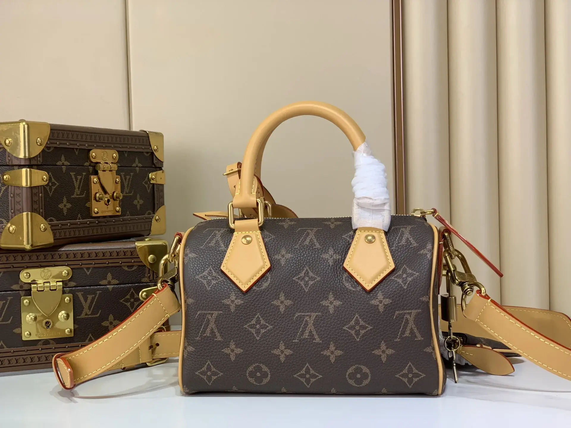 Louis Vuitton Blue Speedy Monogram Canvas Top Handle Bag product photo from LabelPicks