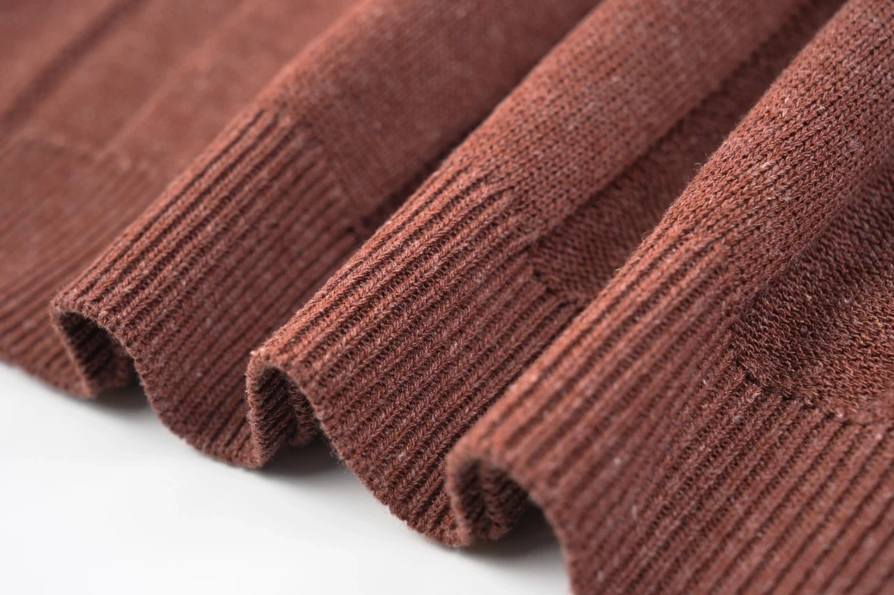 Brunello Cucinelli Terracotta Linen-Blend Ribbed Polo Shirt product photo from LabelPicks