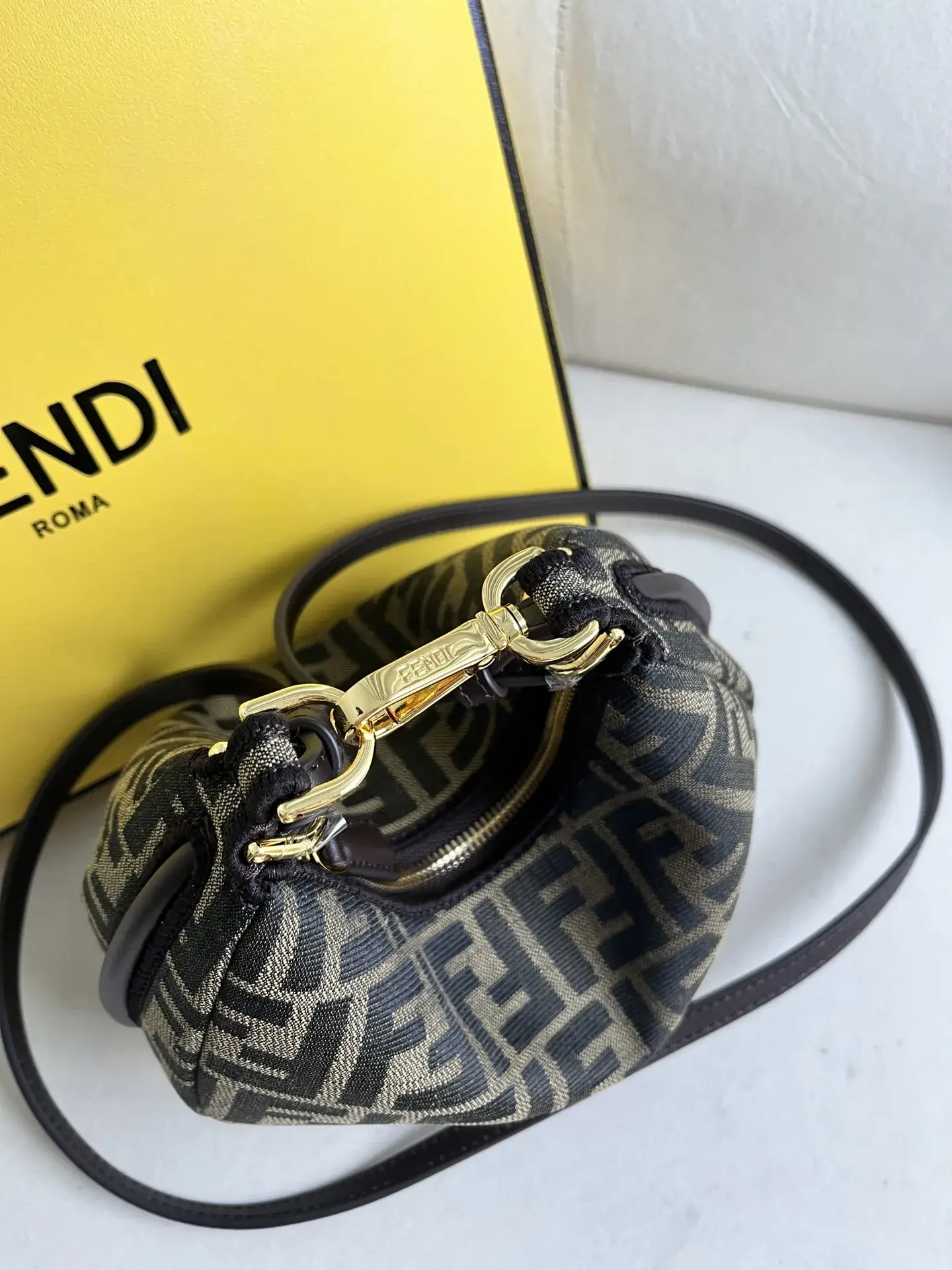 Fendi Monogram Canvas Hobo Bag product photo from LabelPicks