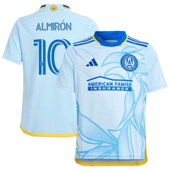 Miguel Almiron Atlanta United FC adidas Youth 2024 The Resurgens Kit Replica Player Jersey - Light Blue