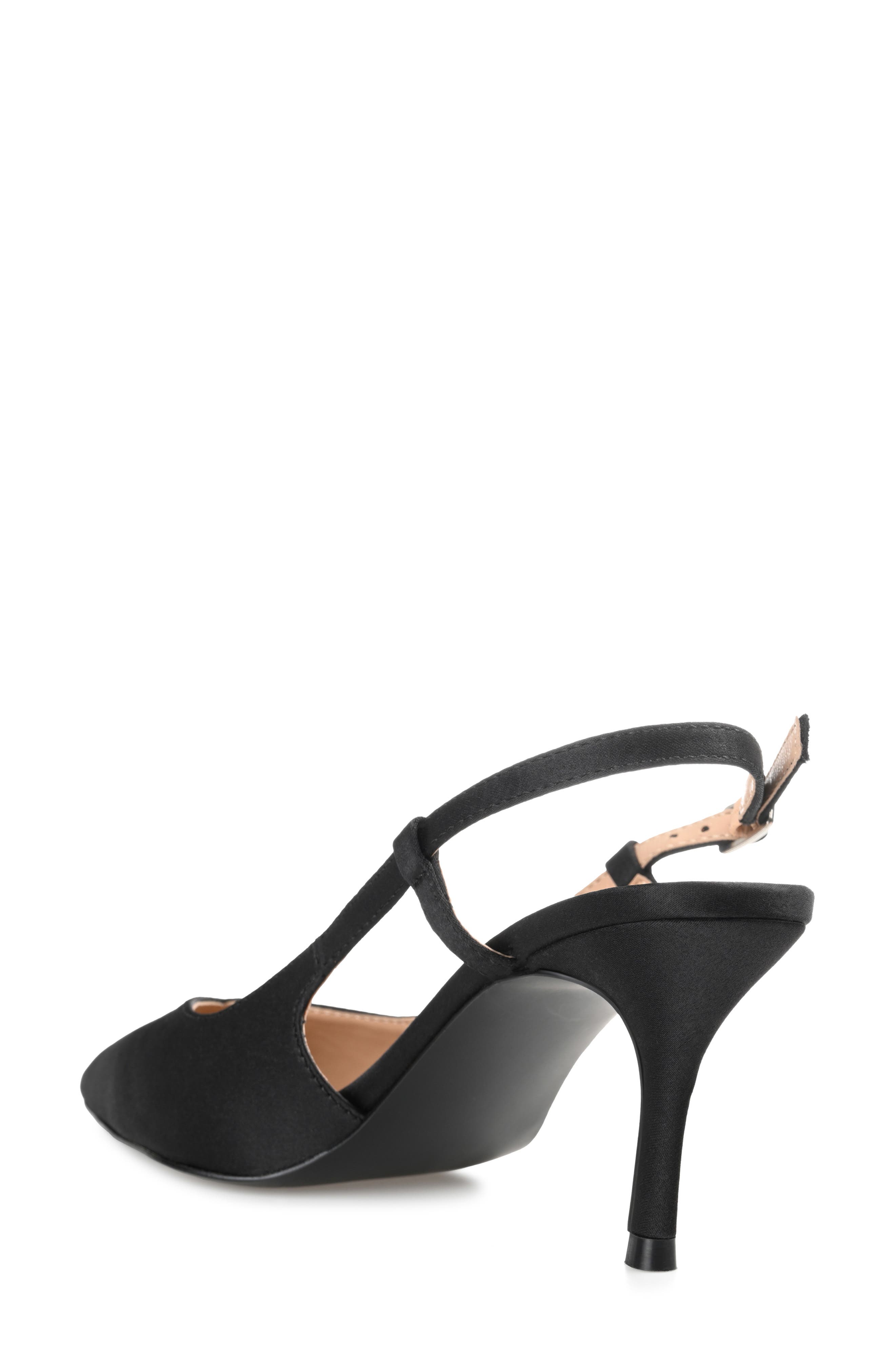 Journee Collection Knightly Pointed Toe Slingback Pump