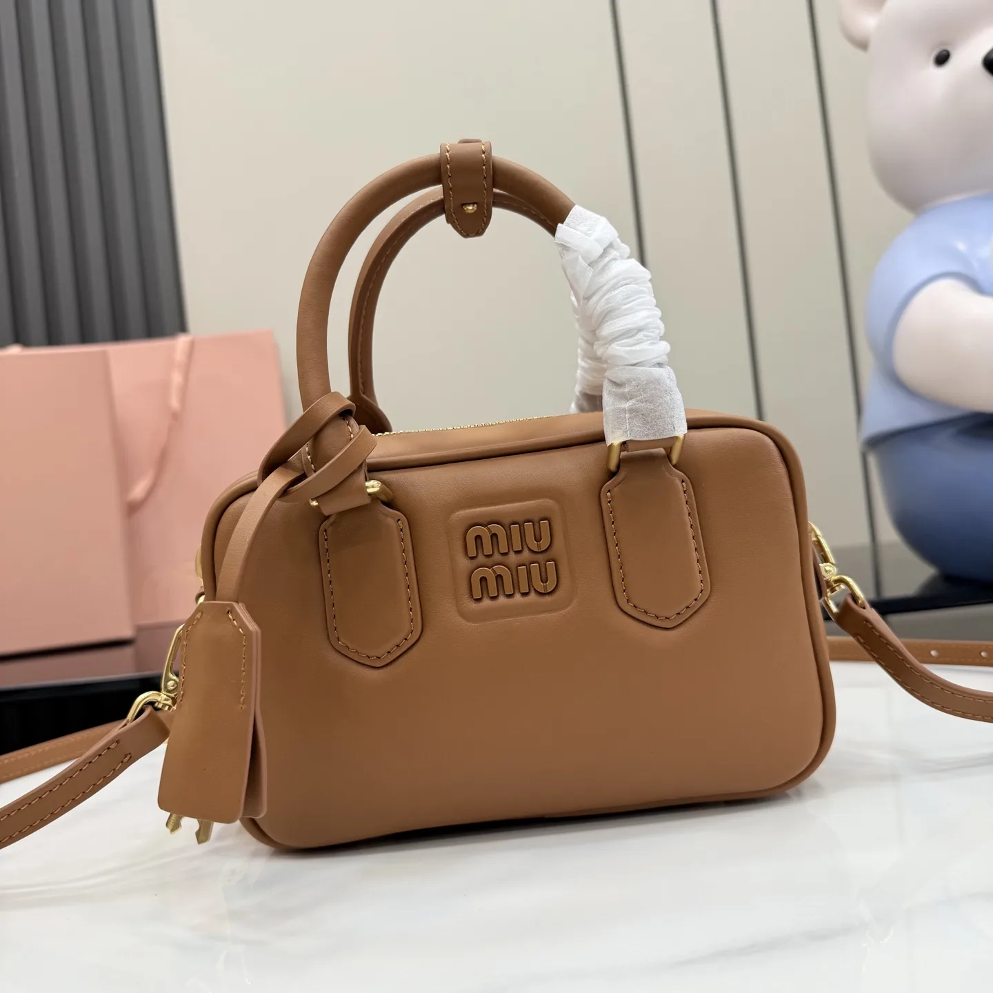 Miu Miu Matelasse Calfskin Top Handle Bag product photo from LabelPicks