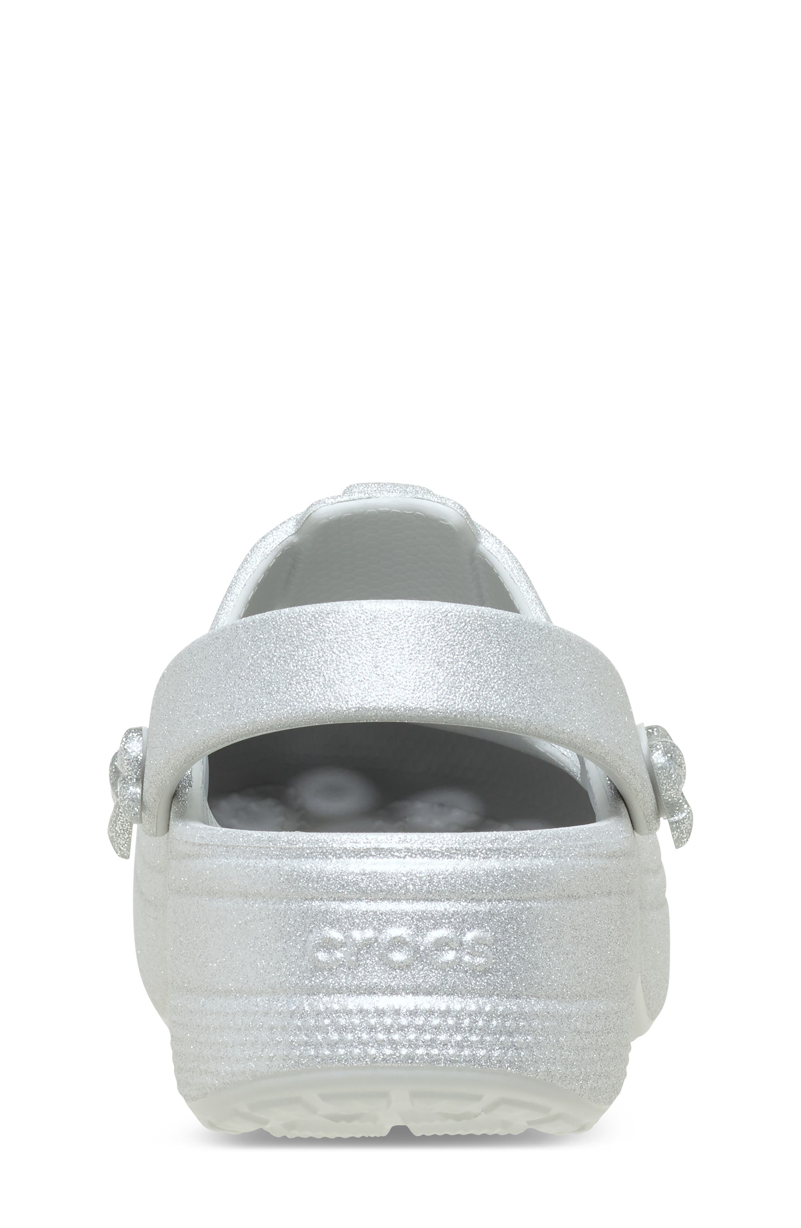 CROCS Kids' Classic Glitter Mary Jane Clog
