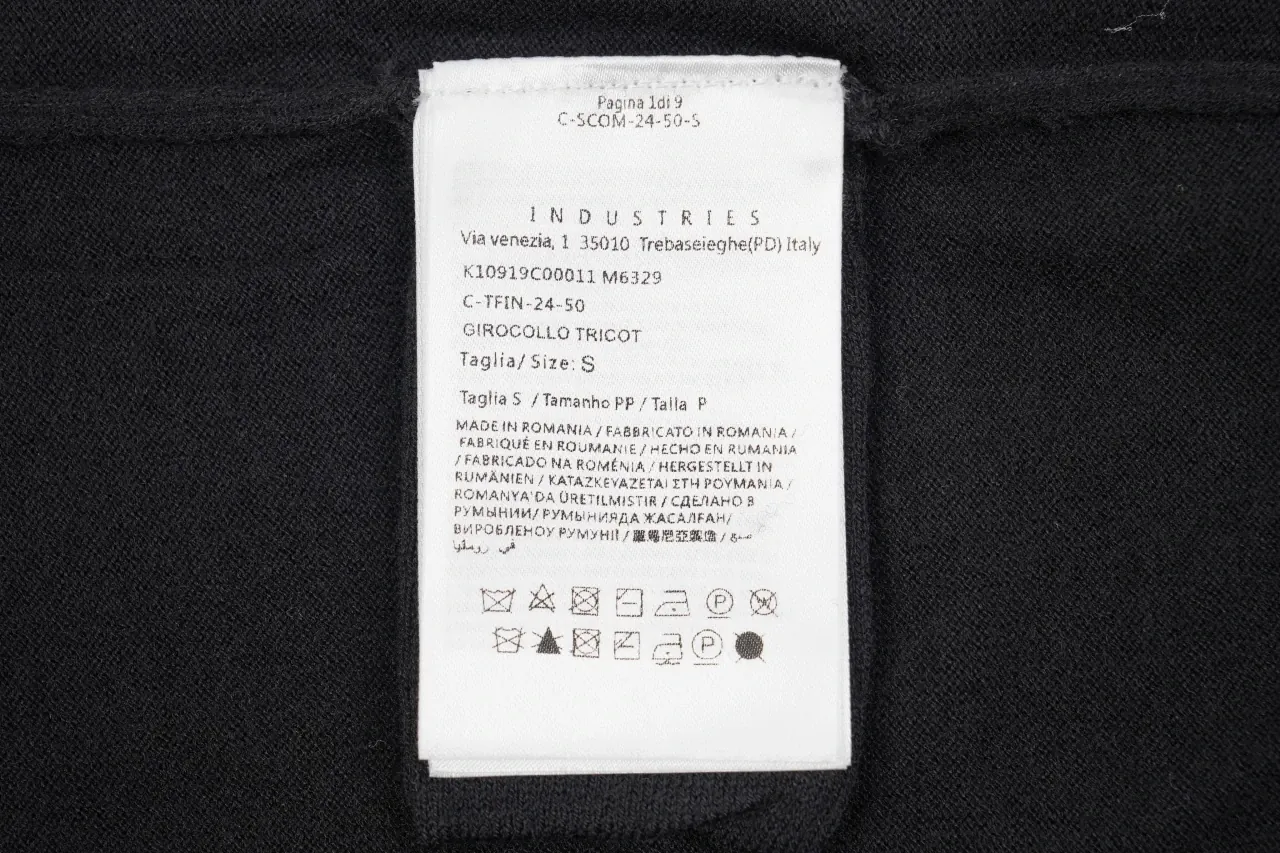 Moncler Black Silk Blend Tonal Logo Crewneck T-Shirt product photo from LabelPicks