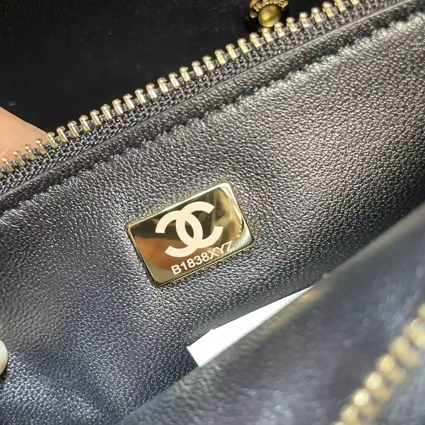 Chanel Black Classic Flap Grained Leather Tote Bag product photo from LabelPicks