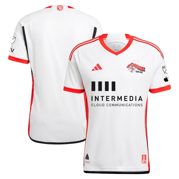 San Jose Earthquakes adidas 2024 The 50 Kit Authentic Jersey - White